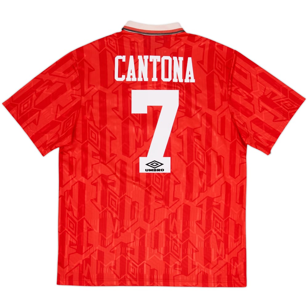 1992-94 Manchester United Home Shirt Cantona #7 - 6/10 - (XL)