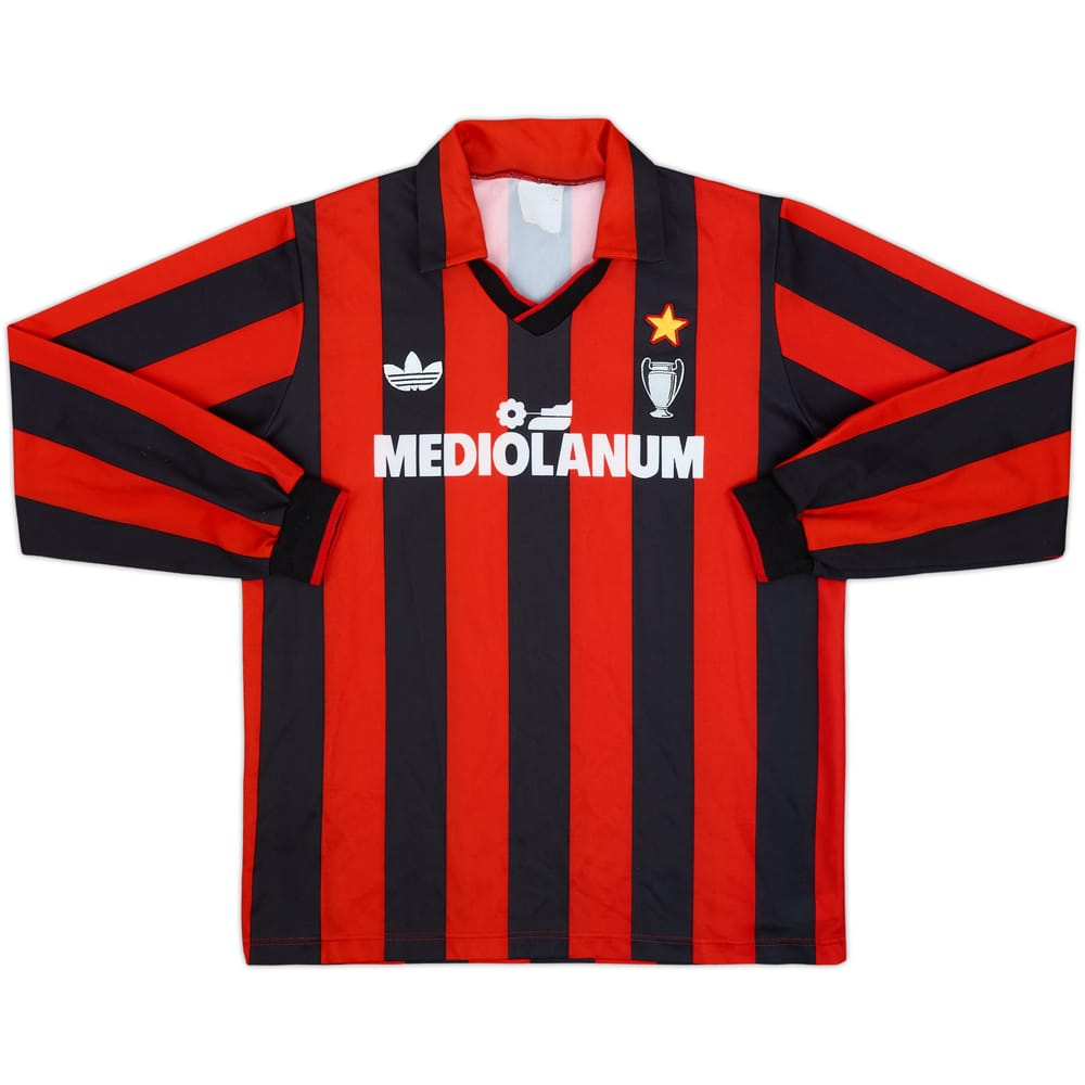 1990-91 AC Milan Home L/S Shirt - 9/10 - (L)