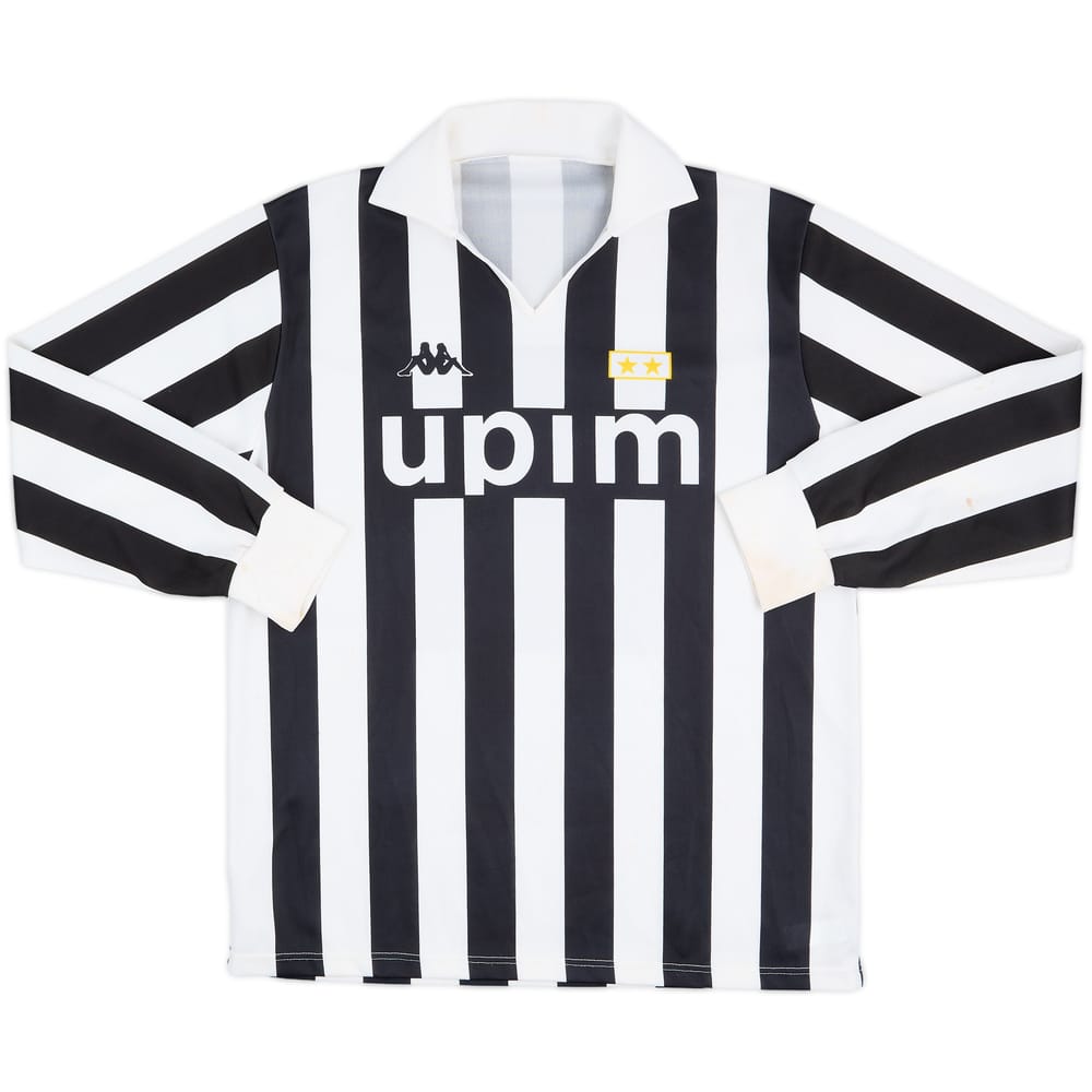 Camiseta básica de local de manga larga del Juventus 1989-90 - 6/10 - (L)
