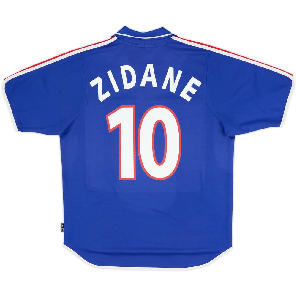 2000-02 France Home Shirt Zidane #10 - 8/10 - (L)
