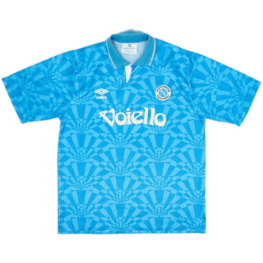 1991-93 Napoli Home Shirt - 8/10 - (L)