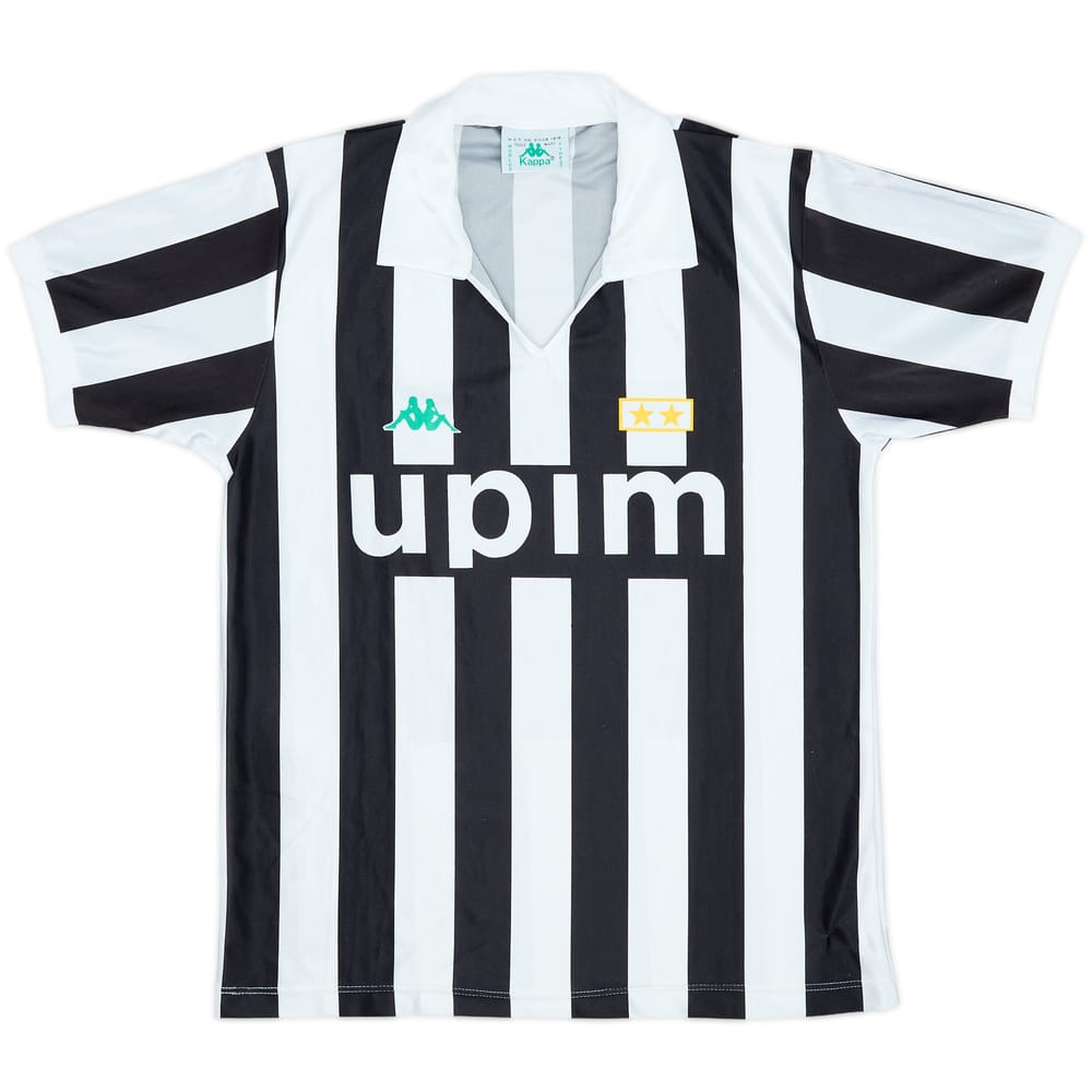 1991-92 Juventus Basic Home Shirt - 9/10 - (M)