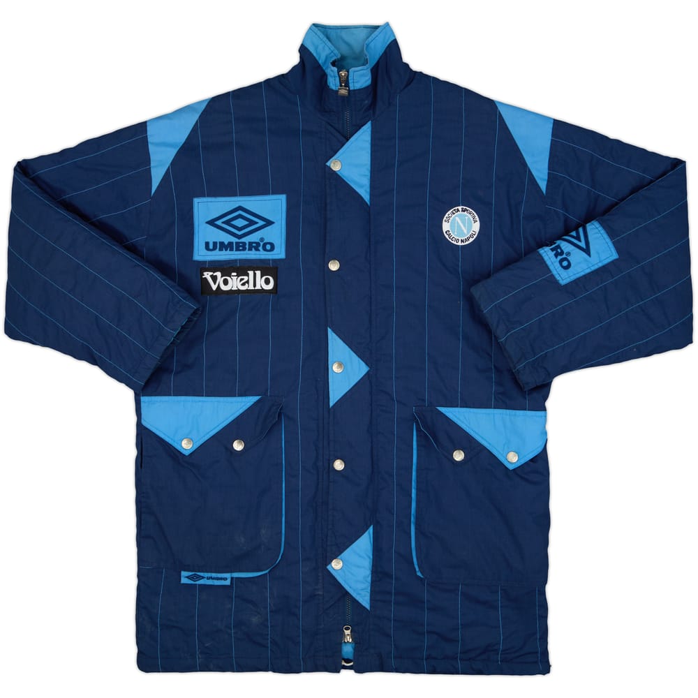 1992-93 Napoli Umbro Padded Bench Coat - 8/10 - (L)