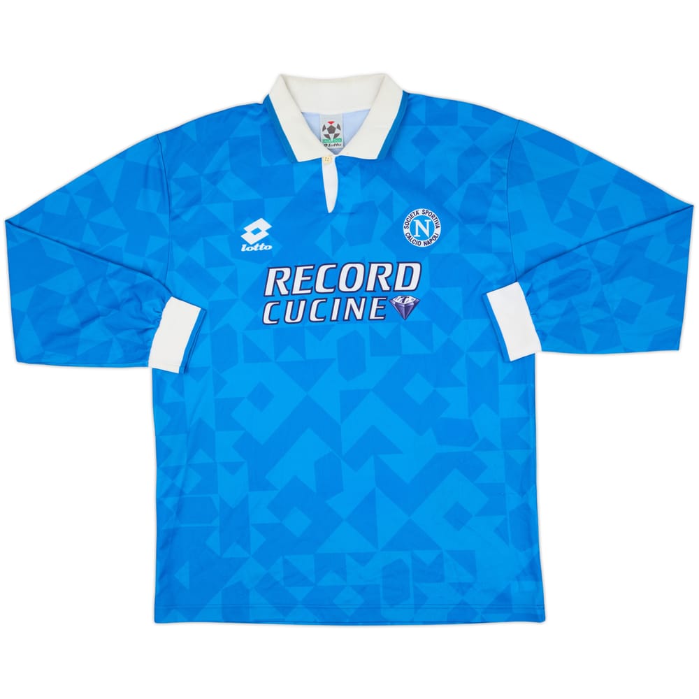 1994-96 Napoli Home L/S Shirt - 3/10 - (M)