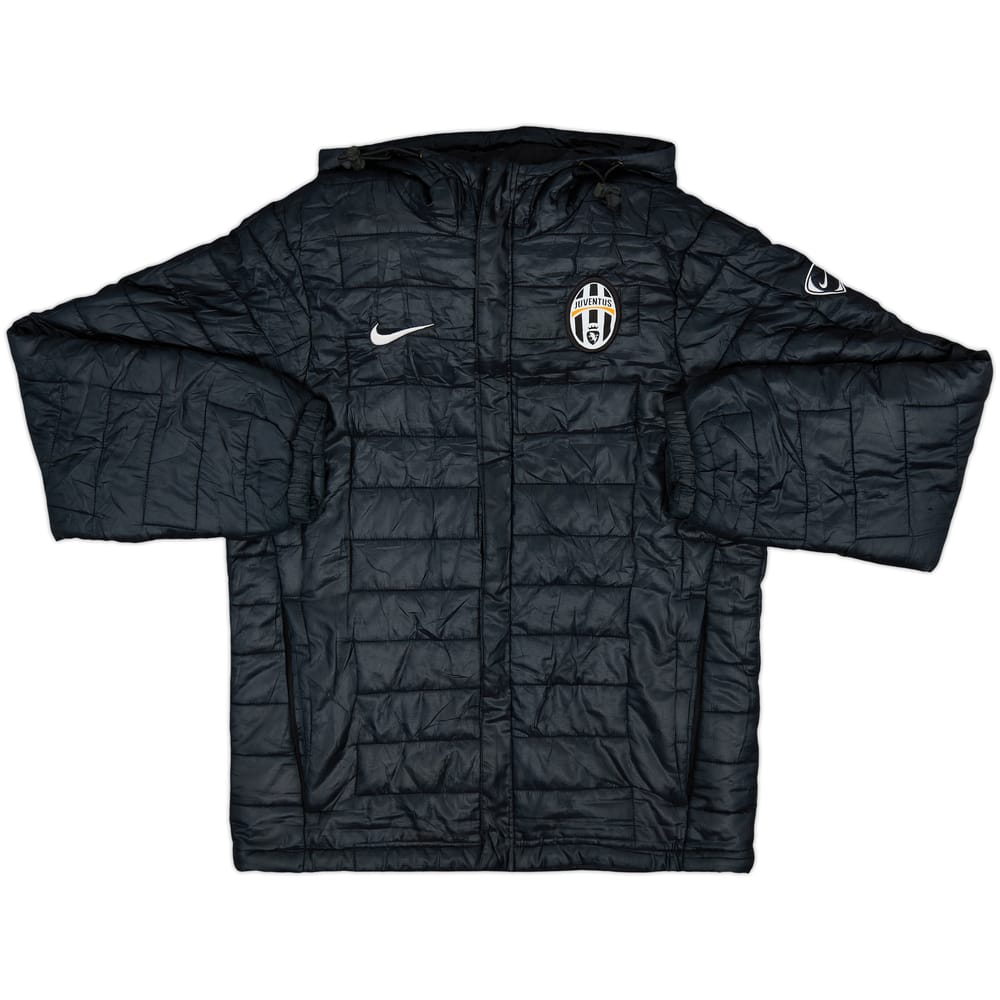 2009-10 Juventus Nike Hooded Padded Bench Coat - 6/10 - (S)