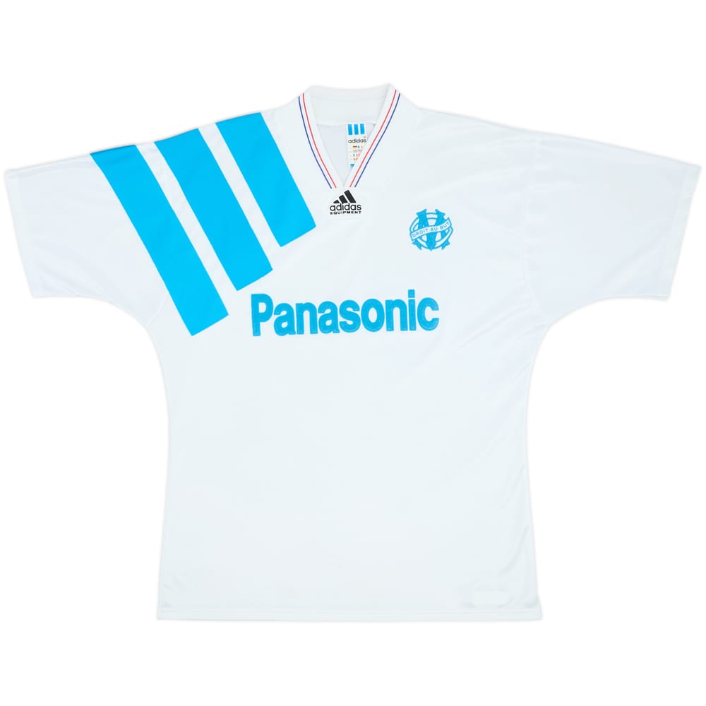 1992-93 Olympique Marseille Home Shirt - 8/10 - (L)