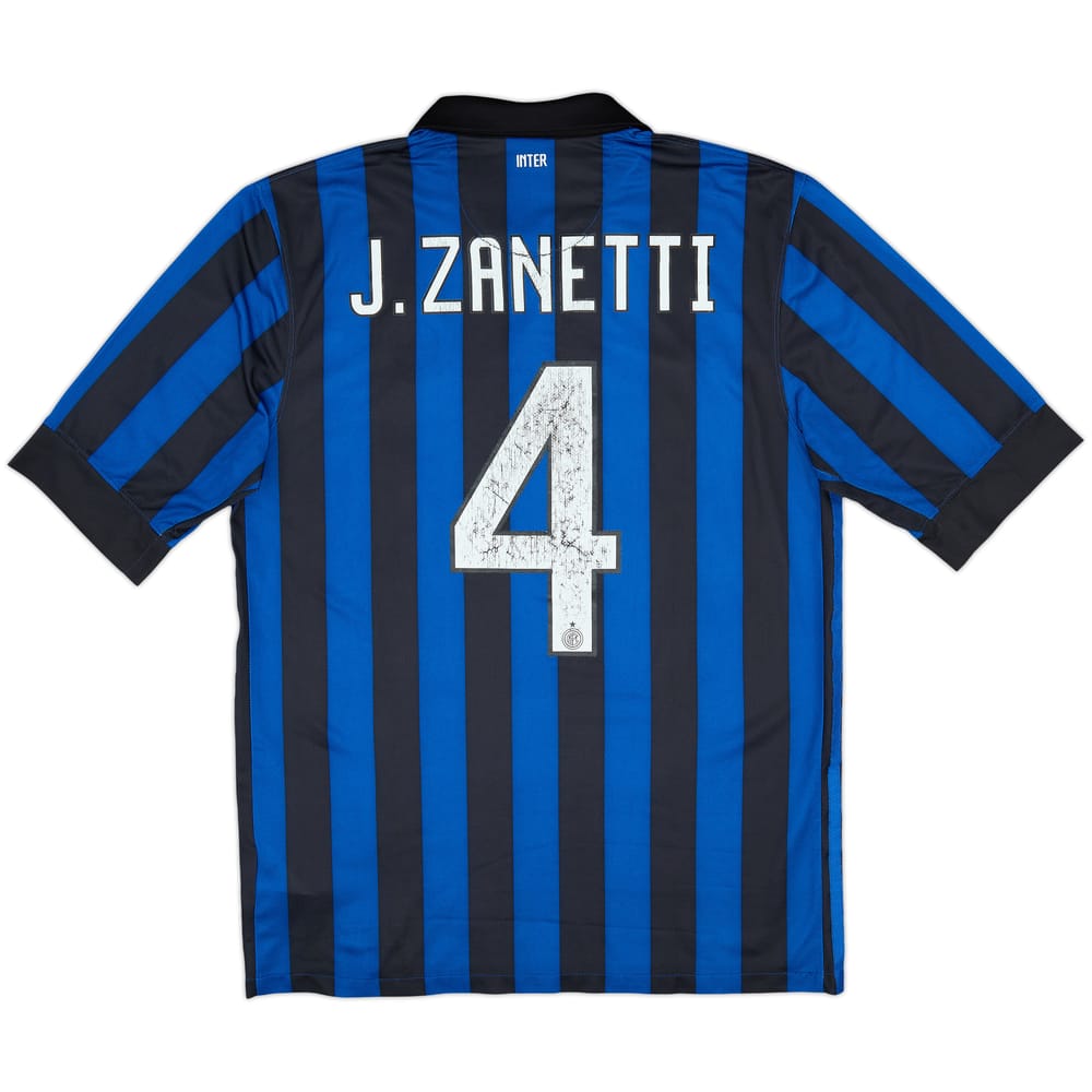 Camiseta de local del Inter Milan 2011-12 J.Zanetti #4 - 5/10 - (M)