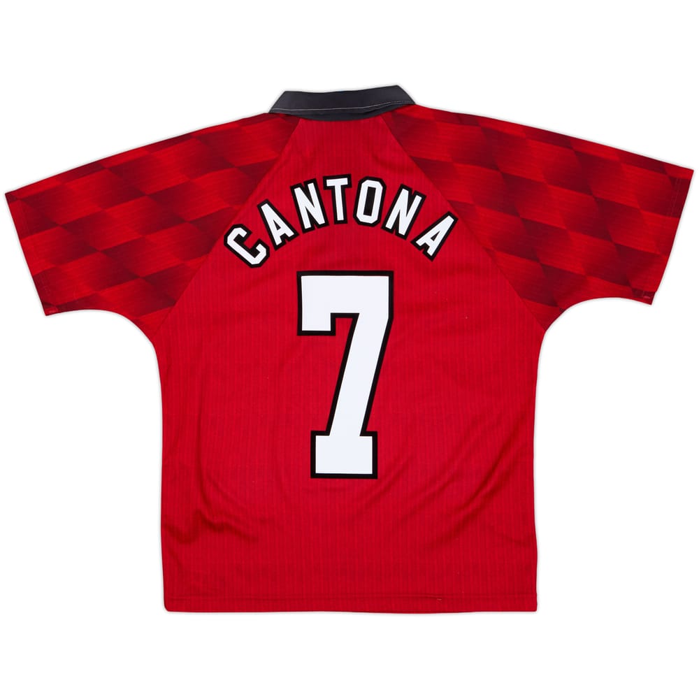 1996-98 Manchester United Home Shirt Cantona #7 - 8/10 - (Y)
