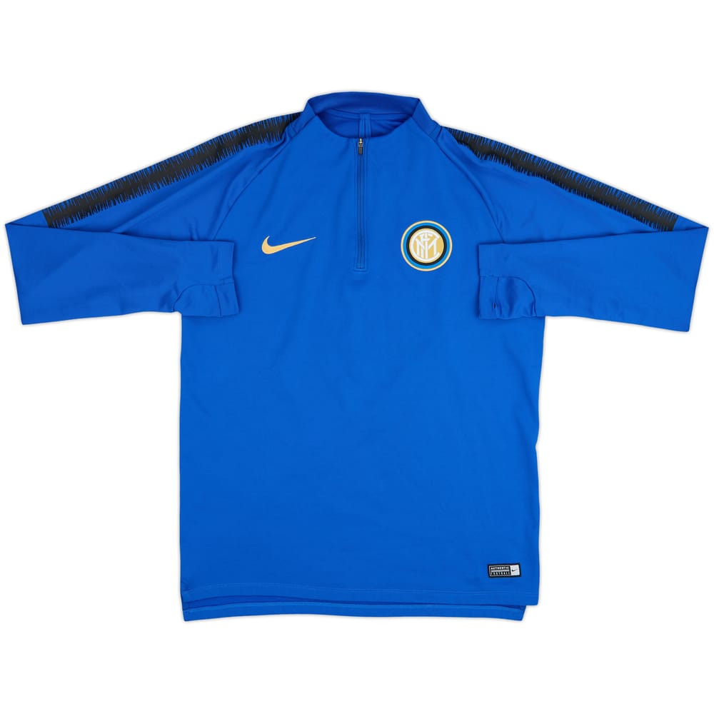 2019-20 Inter Milan Nike 1/4 Zip Drill Top - 9/10 - (M)