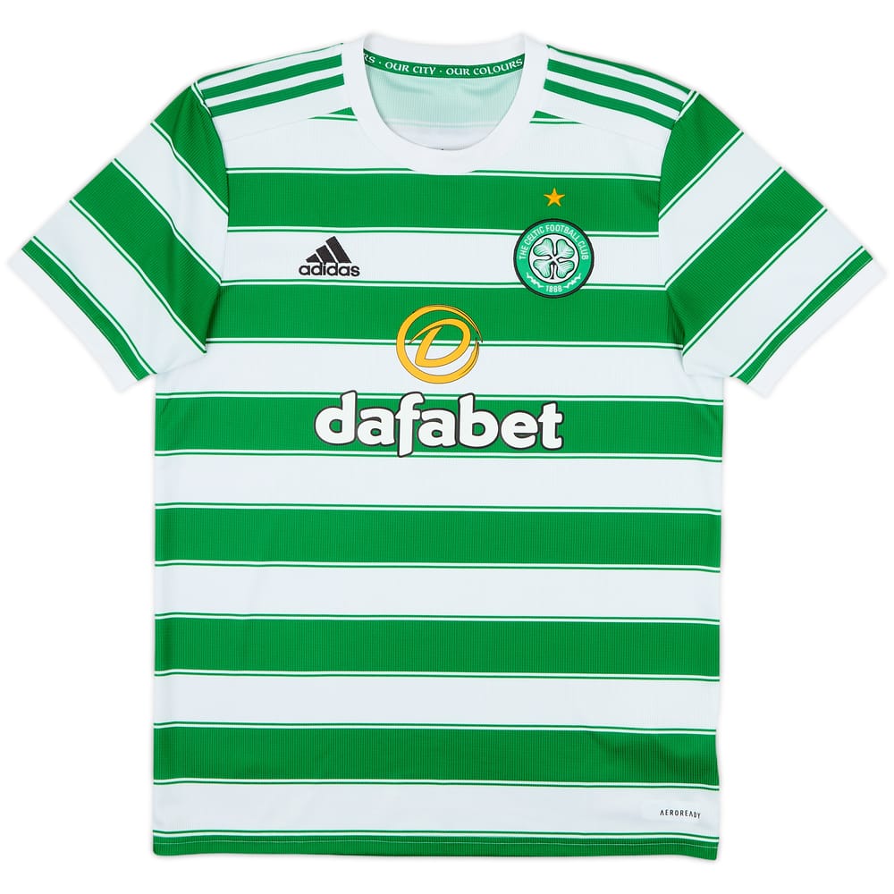 2021-22 Celtic Home Shirt - 10/10 - (M)