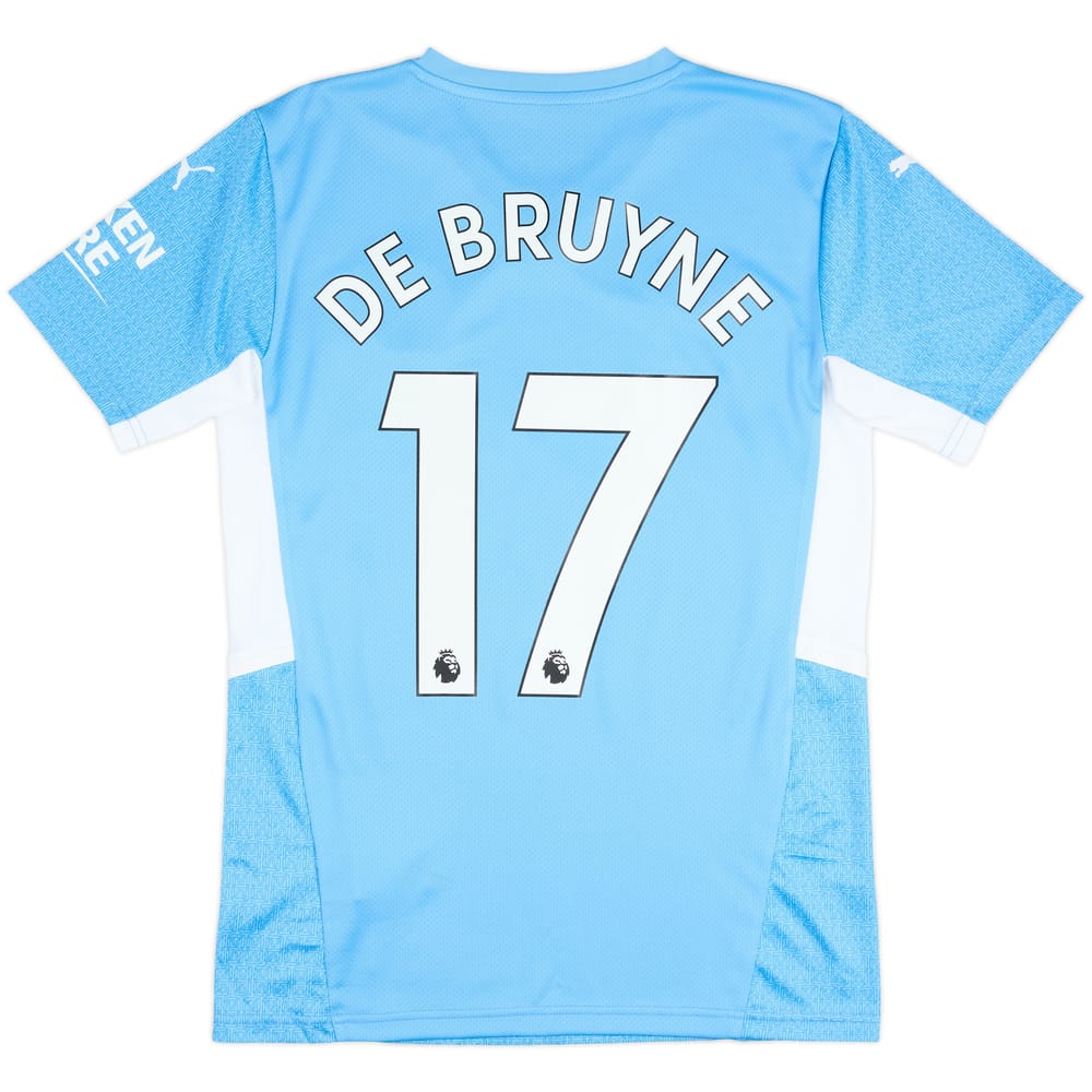 2021-22 Manchester City Home Shirt De Bruyne #17 - 7/10 - (S)