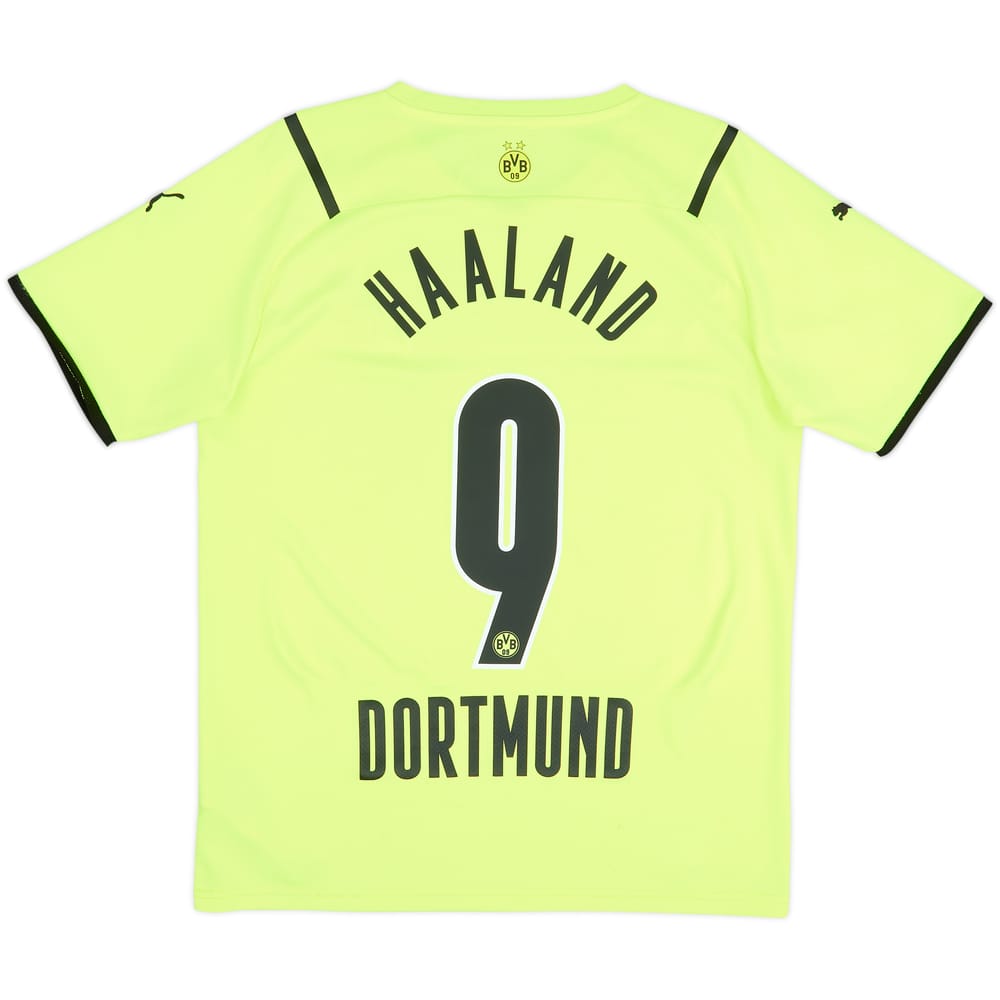 2021-22 Borussia Dortmund European Home Shirt Haaland #9 - 8/10 - (M)