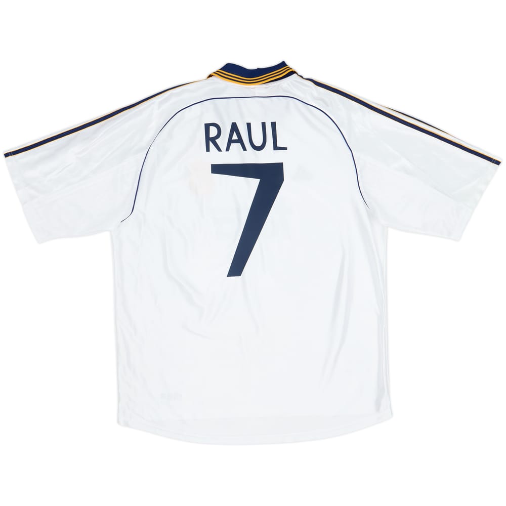 1998-00 Real Madrid Home Shirt Raul #7 - 8/10 - (XL)