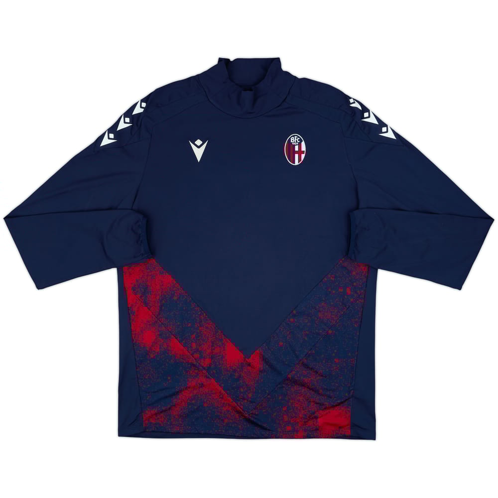 2024-25 Bologna Player Issue Macron Drill Top - 8/10 - (XXL)