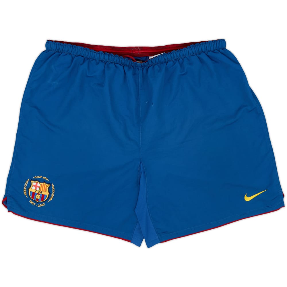 2007-08 Barcelona Home Shorts - 4/10 - (XL)