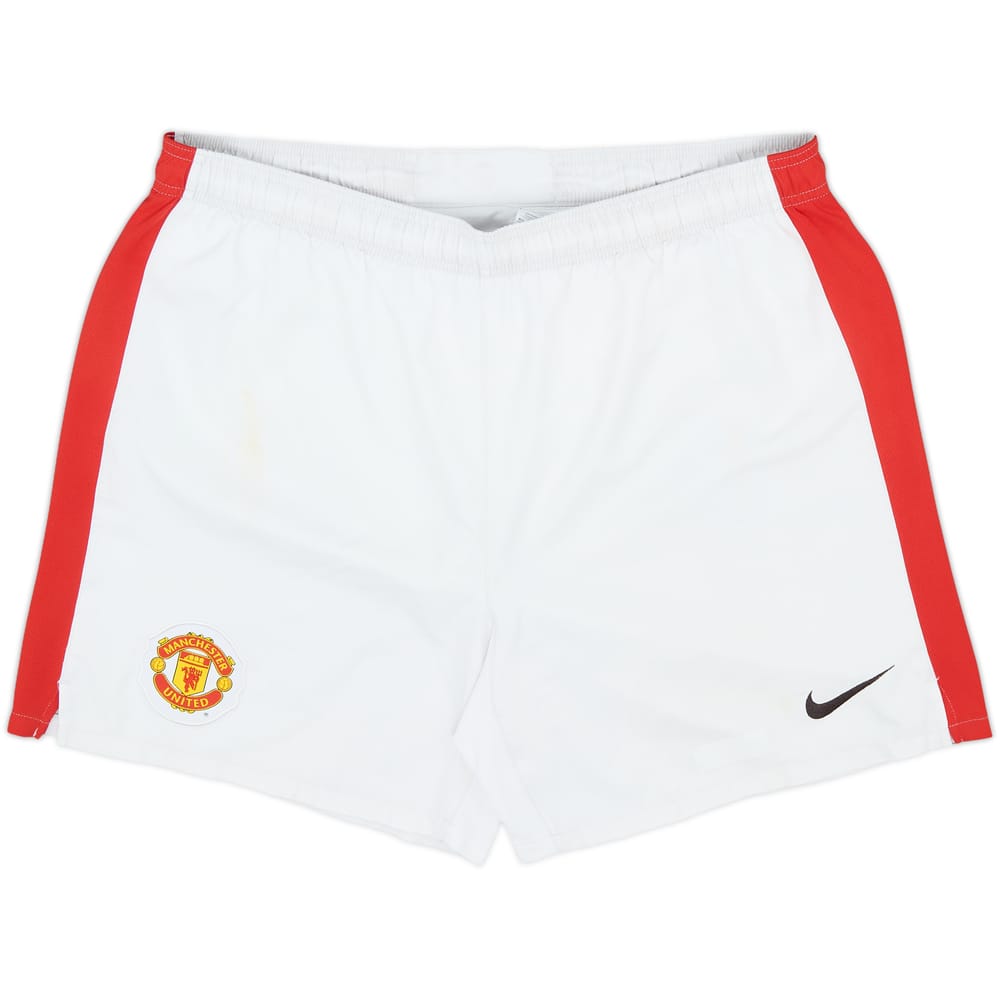2009-10 Manchester United Home Shorts - 9/10 - (XL)
