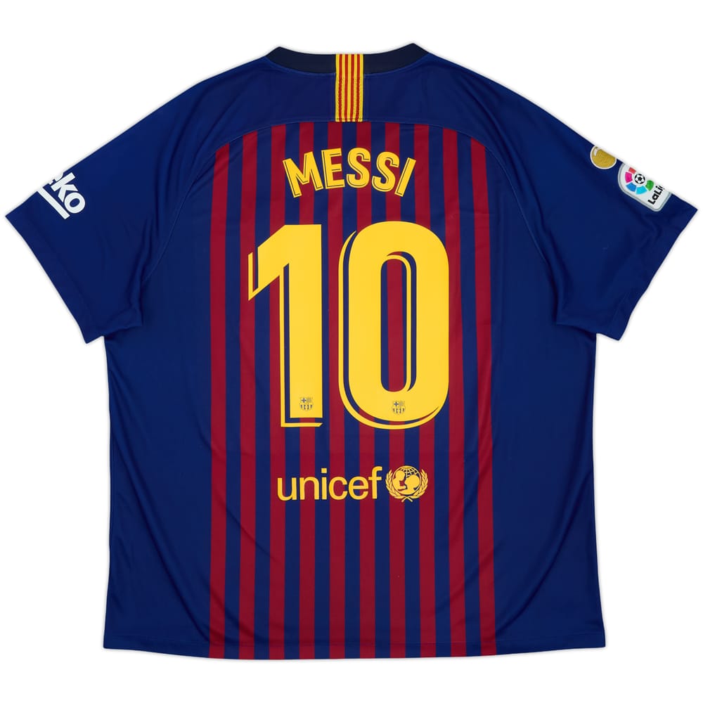 2018-19 Barcelona Home Shirt Messi #10 - 6/10 - (XXL)