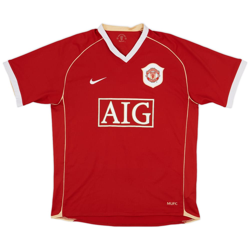 2006-07 Manchester United Home Shirt #4 - 6/10 - (L)