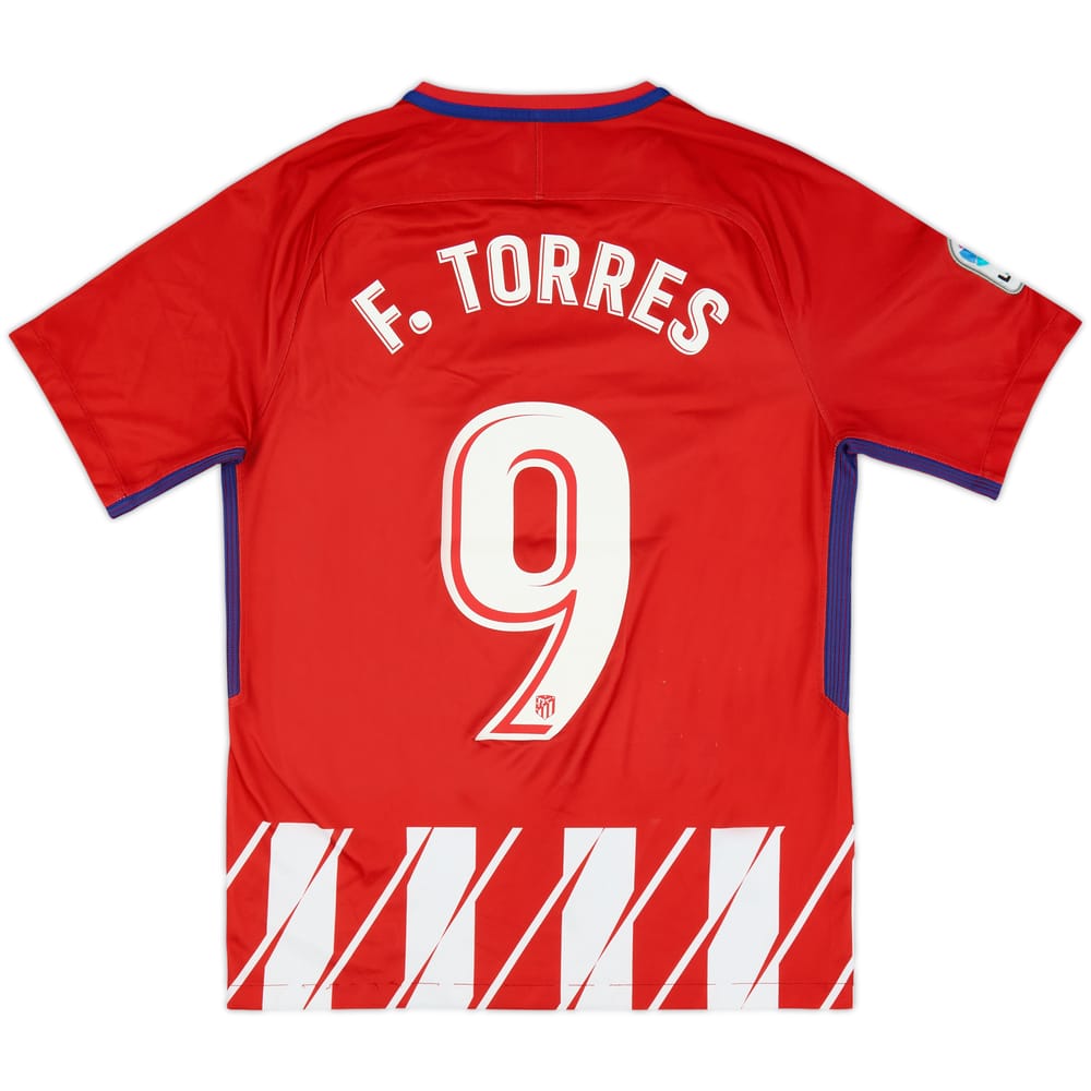 2017-18 Atletico Madrid Home Shirt F.Torres #9 - 7/10 - (S)