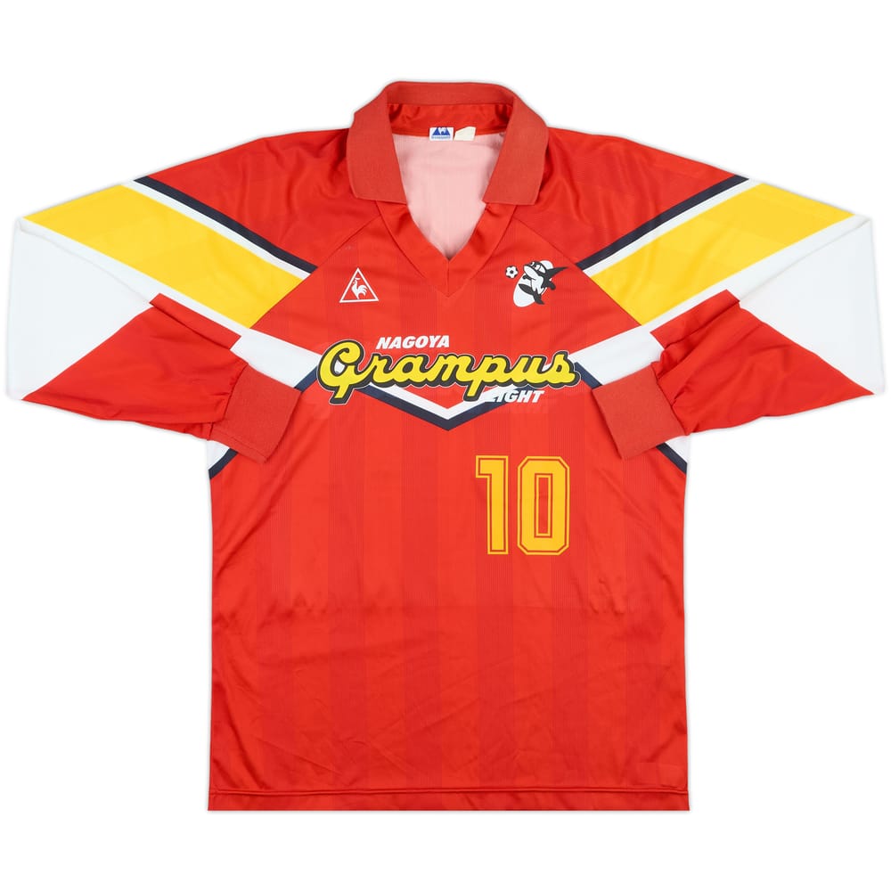 1992 Nagoya Grampus Eight Home L/S Shirt #10 (Lineker) - 9/10 - (S/M)