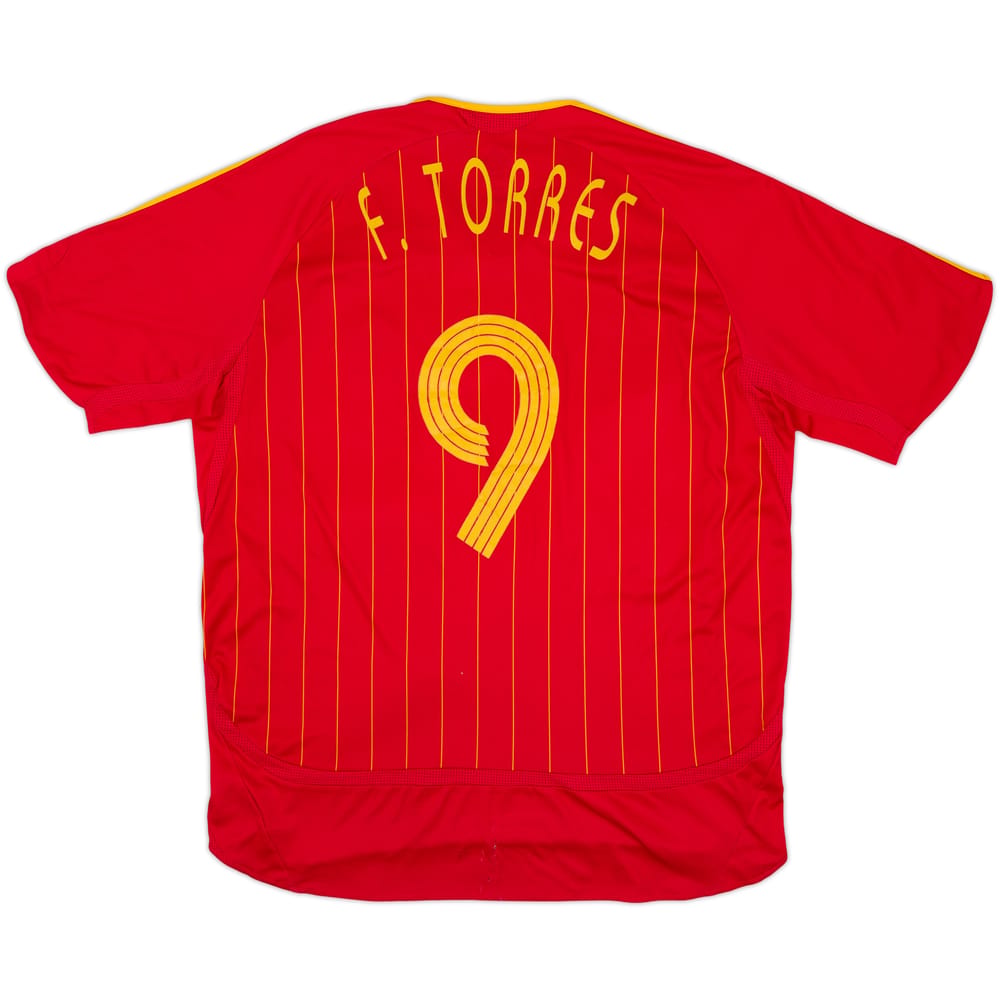 2006-08 Spain Home Shirt Torres #9 - 5/10 - (XL)