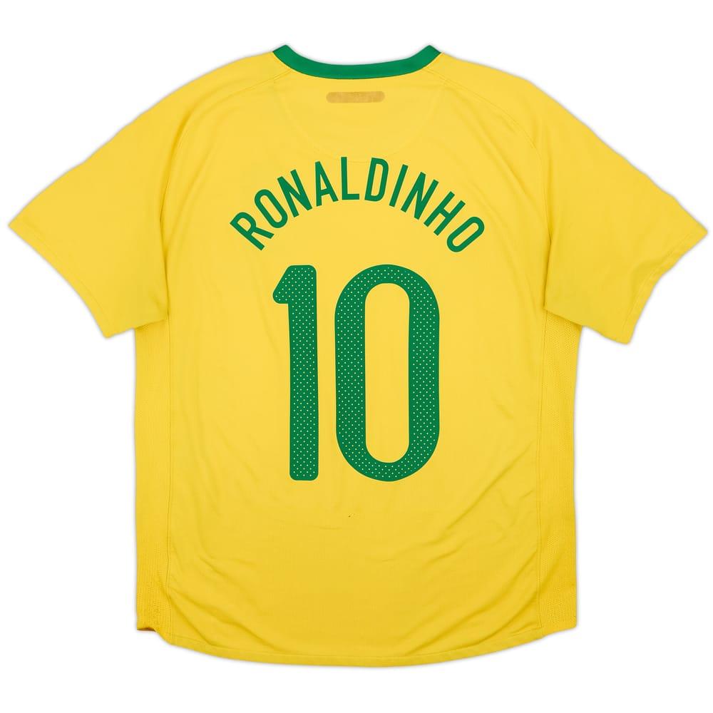 2010-11 Brazil Home Shirt Ronaldinho #10 - 5/10 - (L)