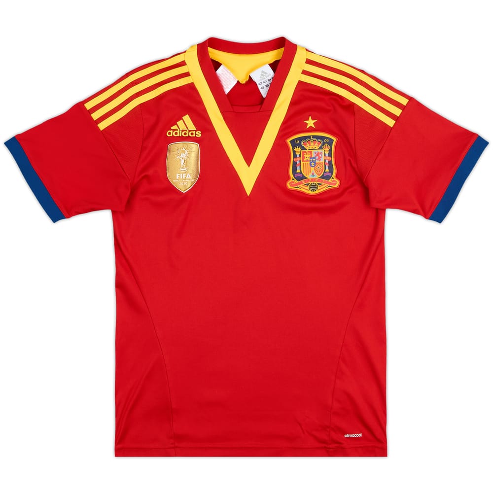 2013 Spain Confederation Cup Home Shirt - 9/10 - (L.Boys)