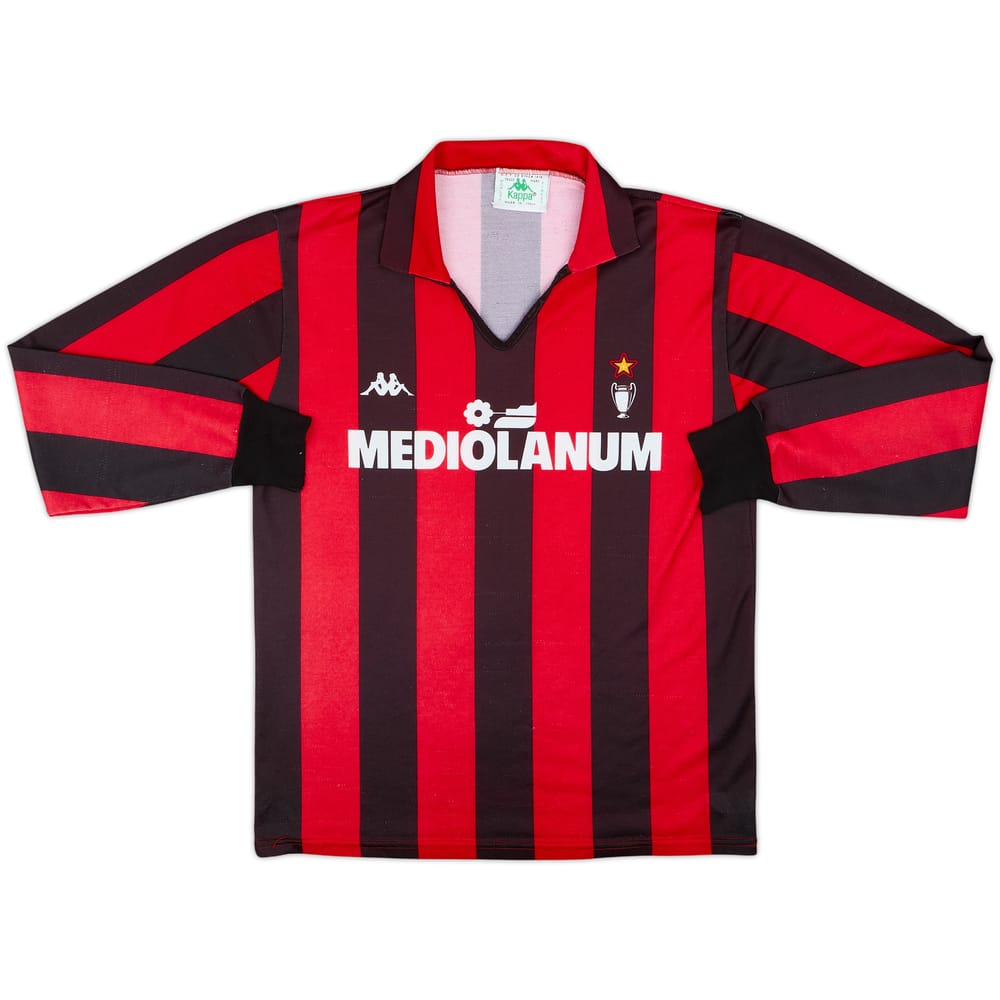 1988-89 AC Milan Home L/S Shirt - 8/10 - (M)