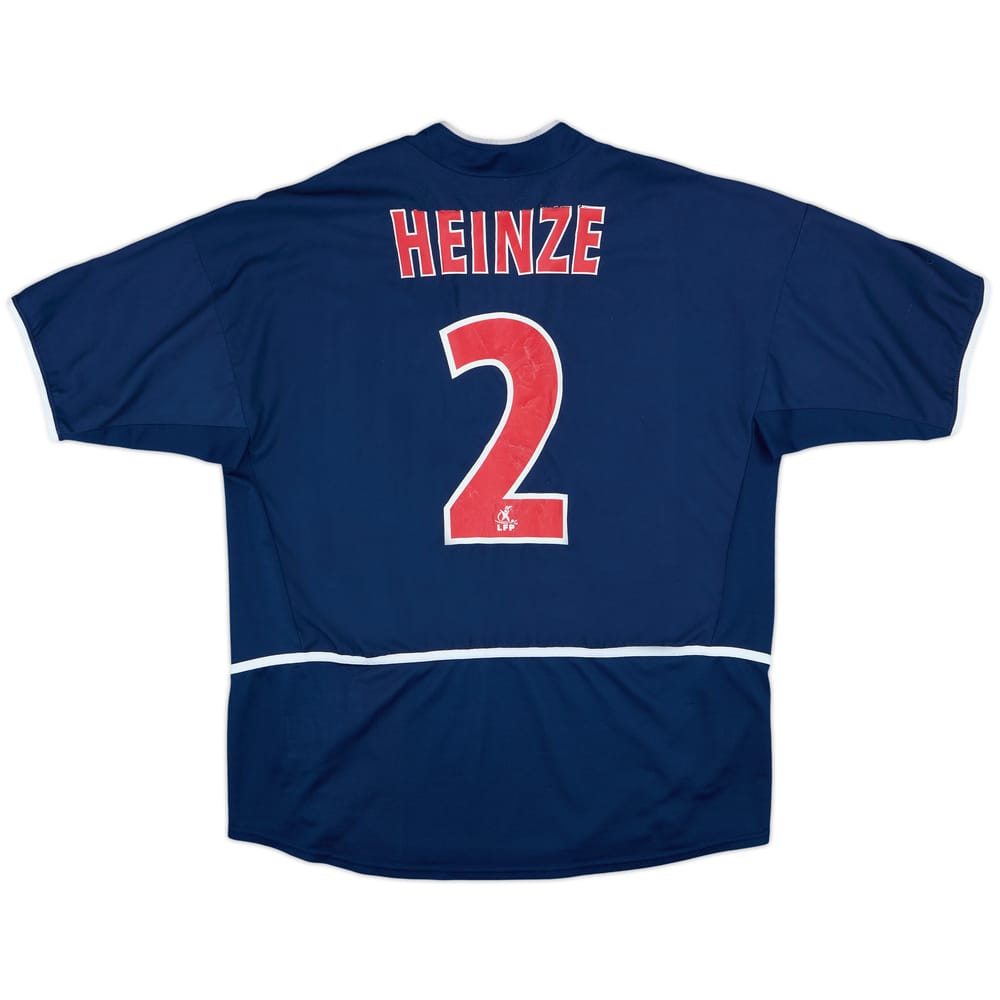 2002-03 Paris Saint-Germain Home Shirt Heinze #2 - 4/10 - (L)