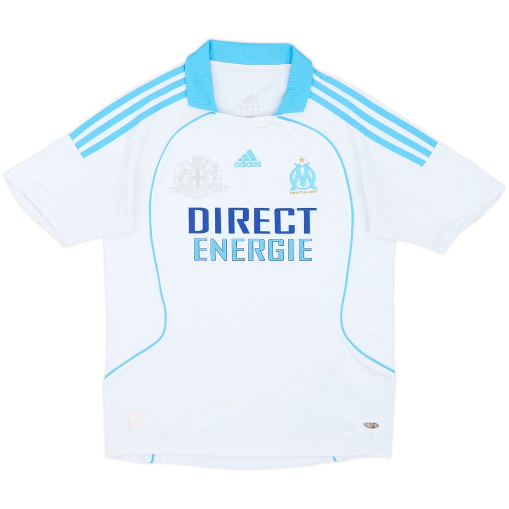 2008-09 Olympique Marseille Home Shirt - 6/10 - (11-12 Years)