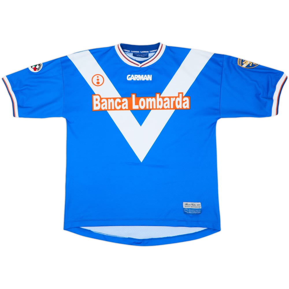2001-02 Brescia Home Shirt Simo + Emanuele #17 - 5/10 - (XL)