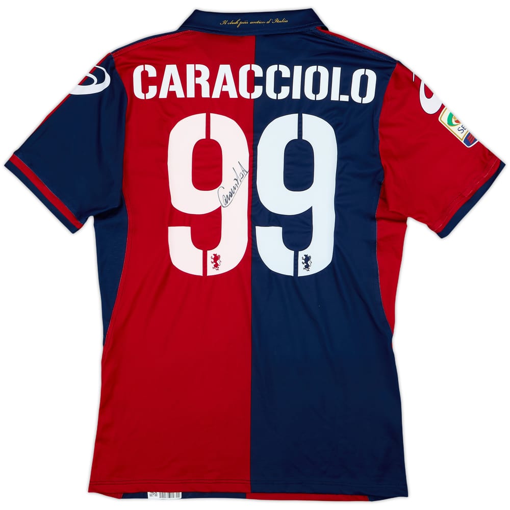 2011-12 Genoa Signed Home Shirt Caracciolo #99 - 8/10 - (L)