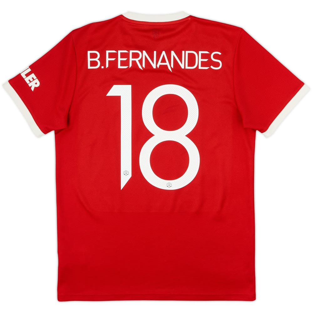 2021-22 Manchester United Home Shirt B.Fernandes #18 - 6/10 - (M)