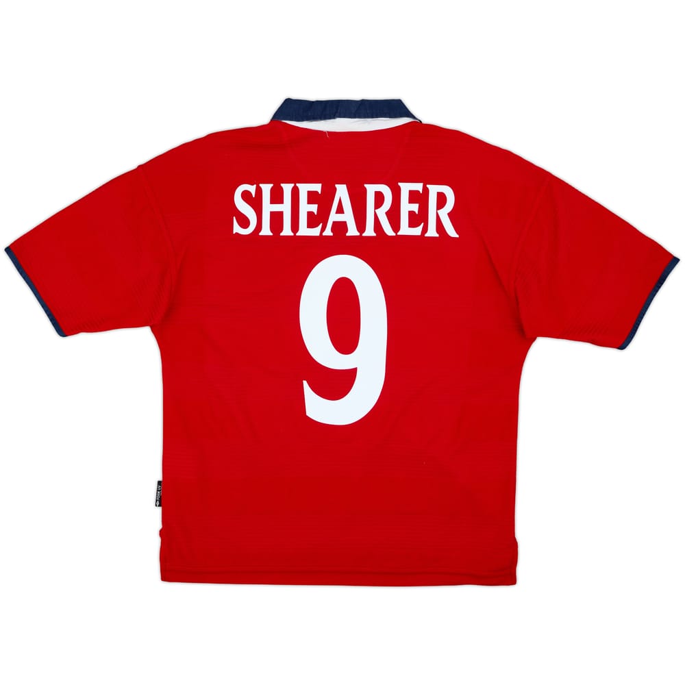 1999-01 England Away Shirt Shearer #9 - 8/10 - (Y)