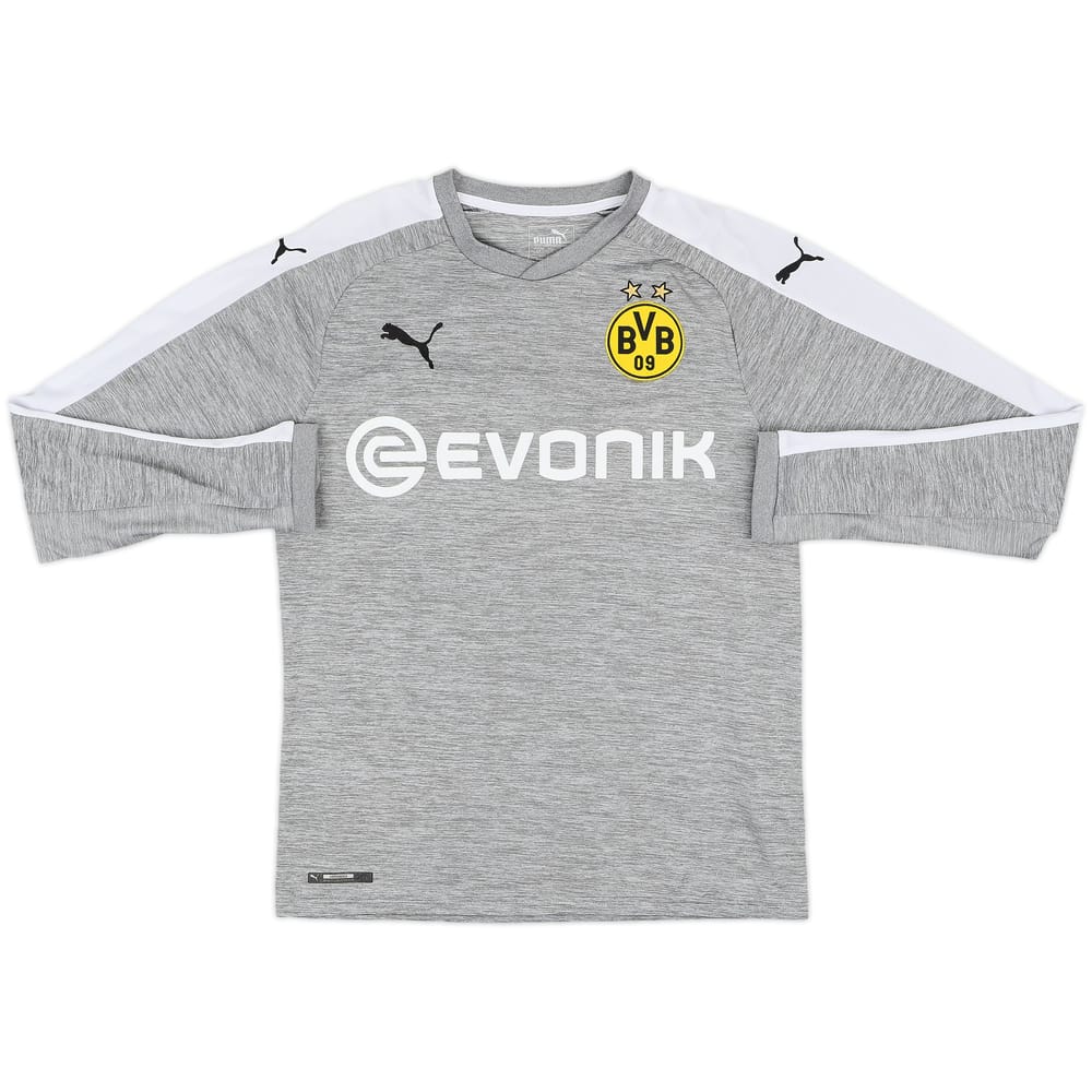 2017-18 Borussia Dortmund Third L/S Shirt - 9/10 - (S)