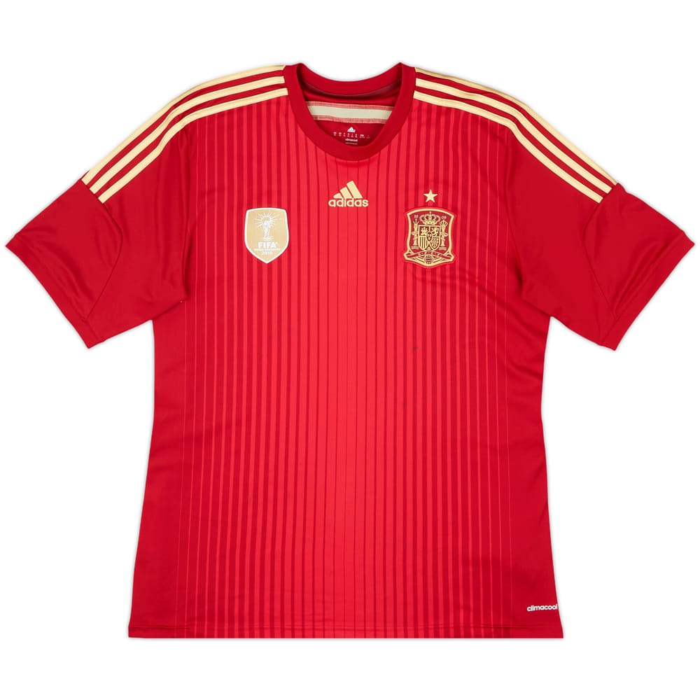 2013-15 Spain Home Shirt - 8/10 - (XL)