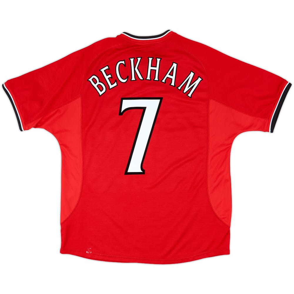 2000-02 Manchester United Home Shirt Beckham #7 - 7/10 - (L)