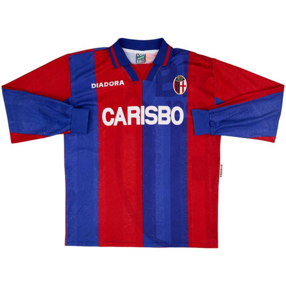 1996-97 Bologna Home L/S Shirt - 6/10 - (L)