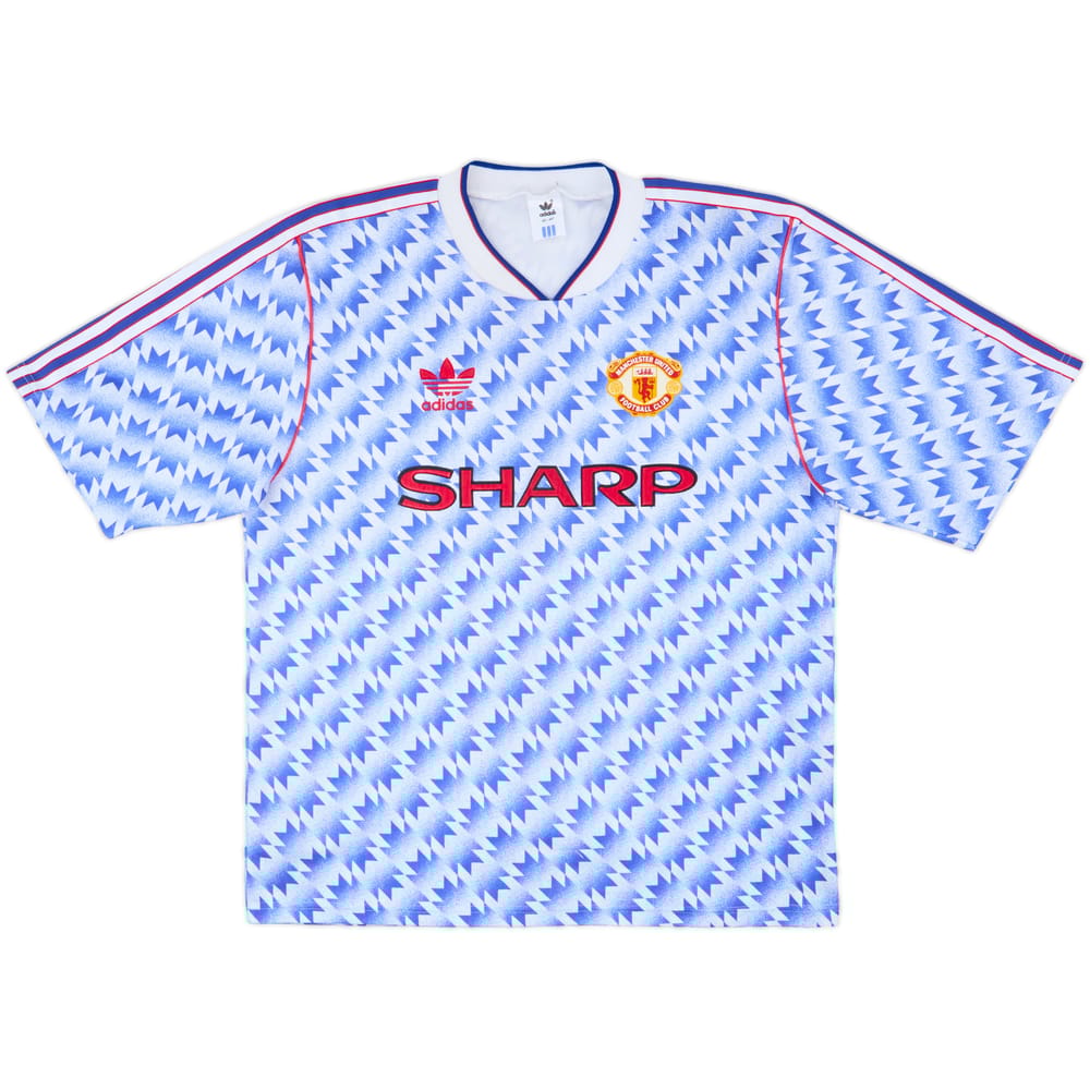 1990-92 Manchester United Away Shirt - 10/10 - (L)