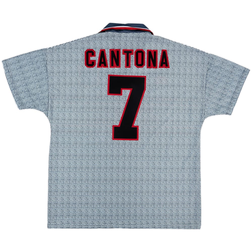 1995-96 Manchester United Away Shirt Cantona #7 - 9/10 - (XL)