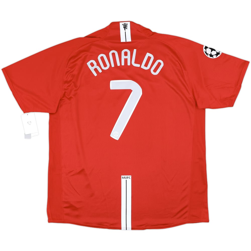 2007-09 Manchester United 'Moscow 2008' Home Shirt Ronaldo #7 (XXL)
