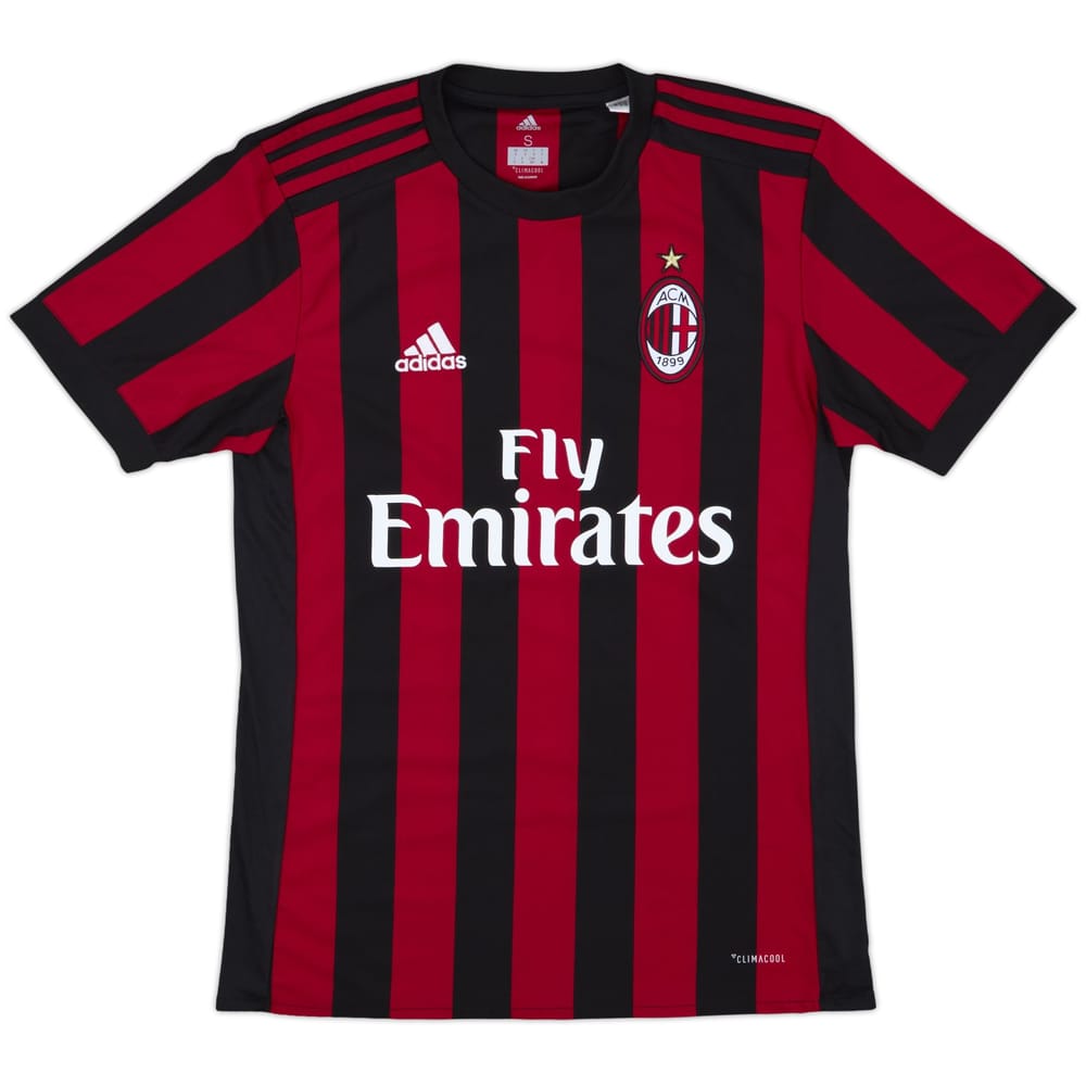 2017-18 AC Milan Home Shirt - 10/10 - (S)