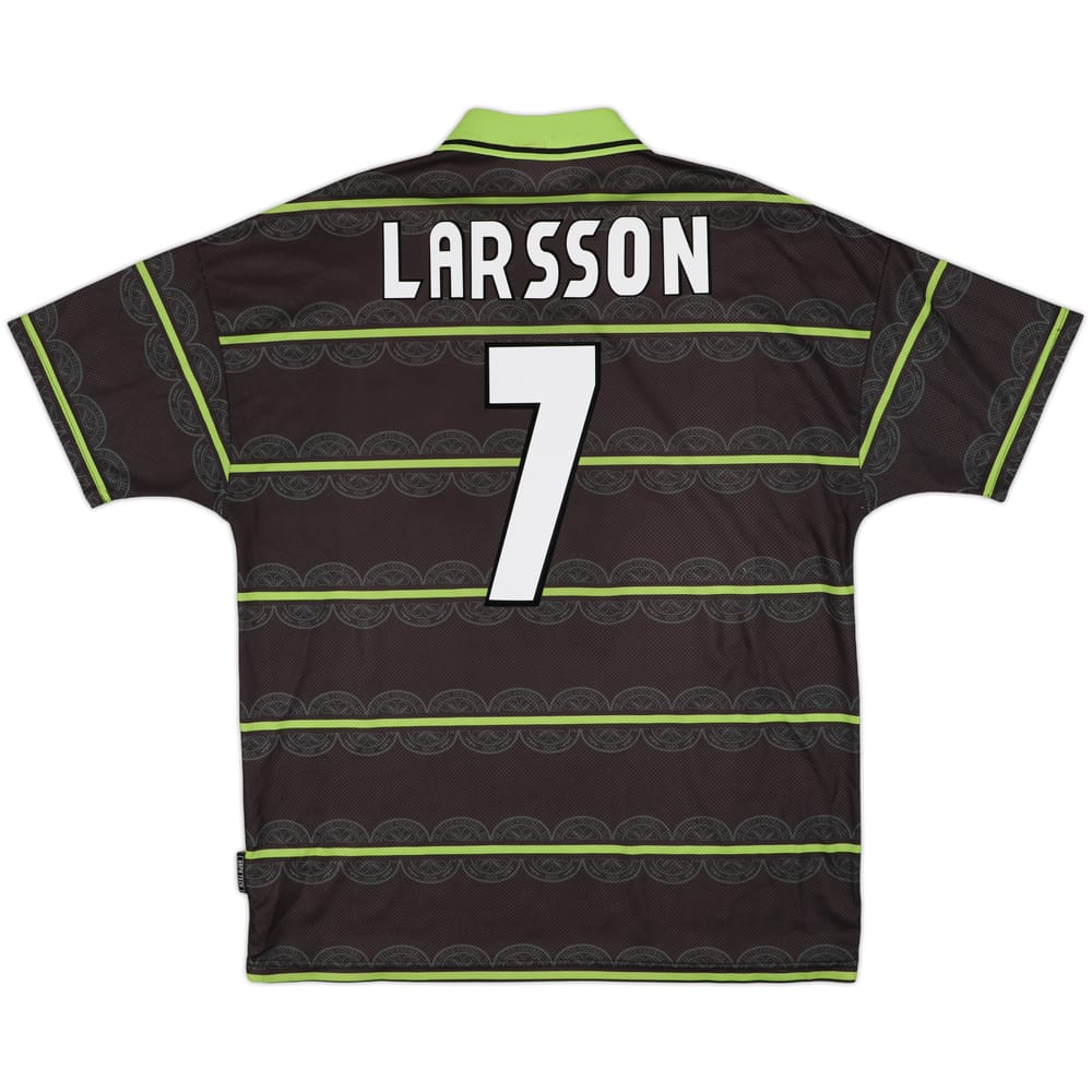 1999-00 Celtic Away Shirt Larsson #7 - 8/10 - (XL)