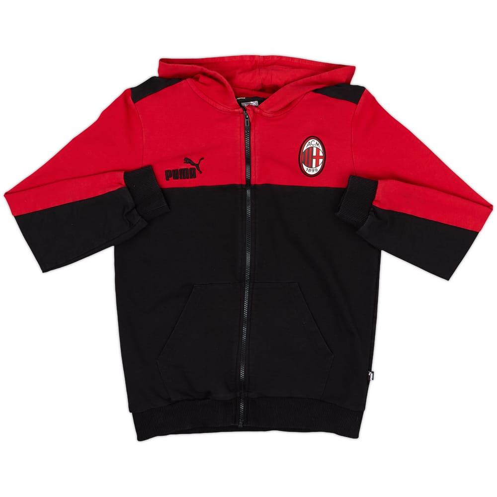 2022-23 AC Milan Puma Hooded Sweat Top - 8/10 - (L.Boys)