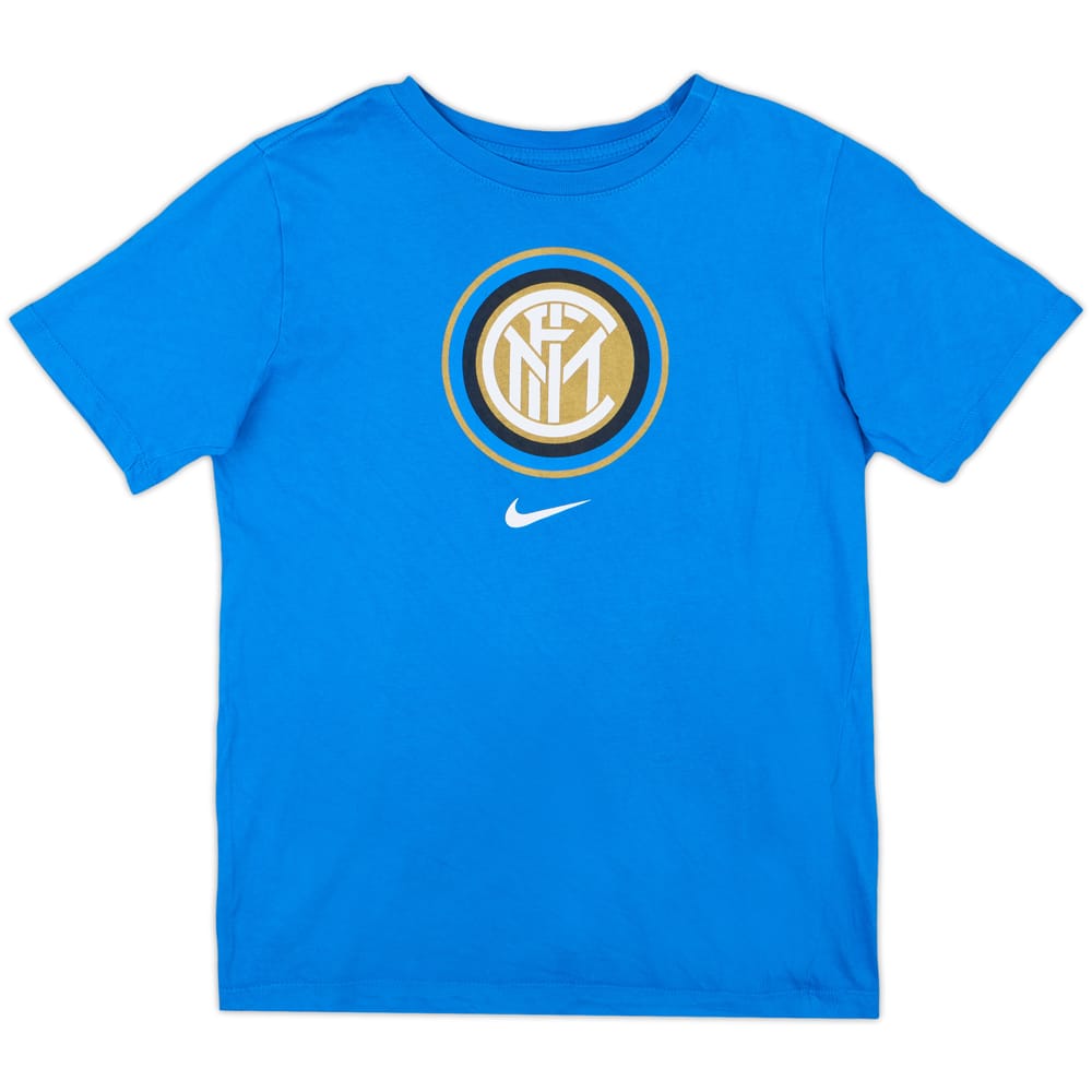 2019-20 Inter Milan Nike Cotton Tee - 9/10 - (XL.Boys)