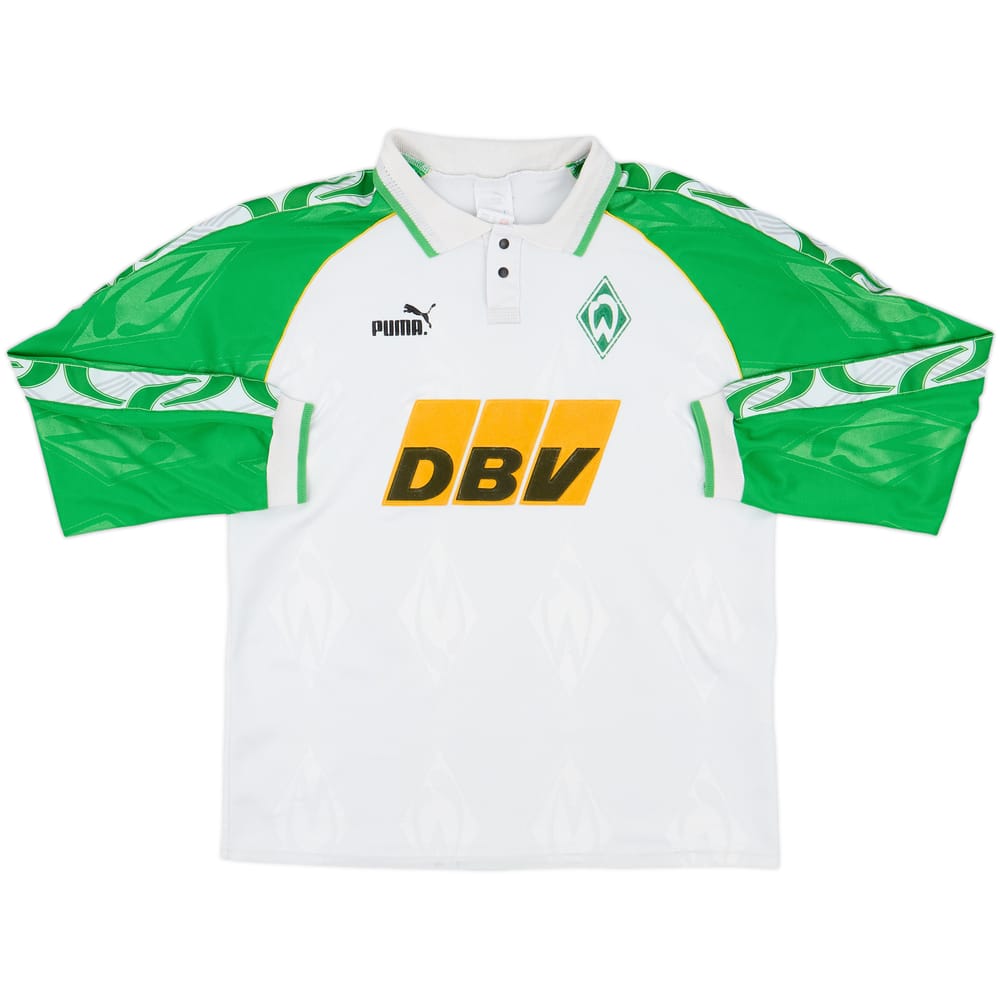 1995-96 Werder Bremen Home L/S Shirt - 6/10 - (M)