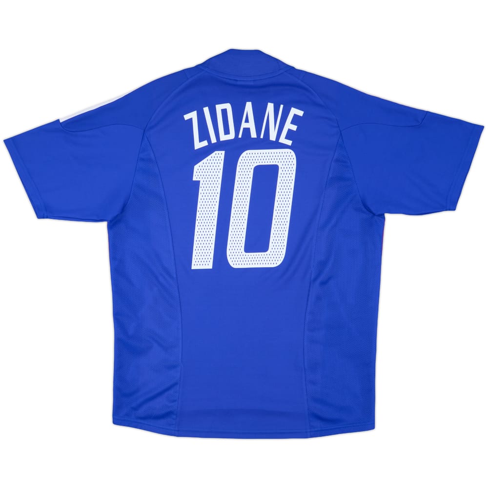 2002-04 France Home Shirt Zidane #10 - 8/10 - (L)