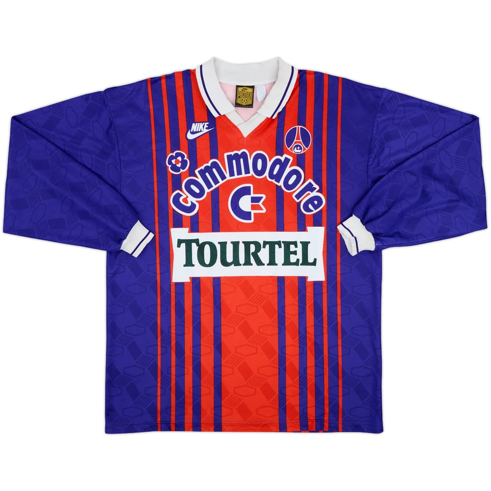 1993-94 Paris Saint-Germain Home L/S Shirt - 8/10 - (XL)