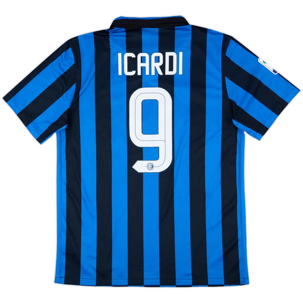 2015-16 Inter Milan Home Shirt Icardi #9 - 7/10 - (L)