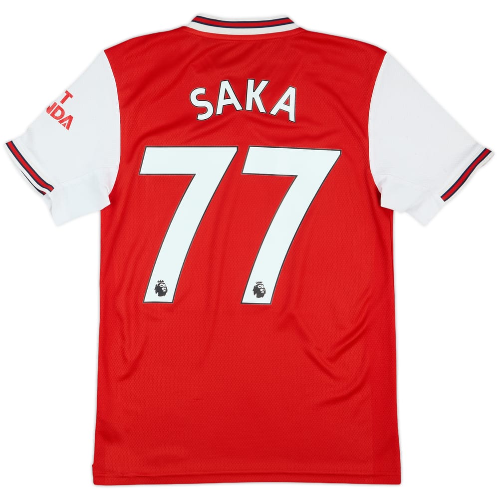 2019-20 Arsenal Home Shirt Saka #77 - 6/10 - (XS)